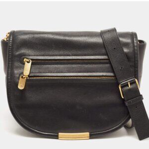 MARC by MARC JACOBS Black Leather Luna Messenger Bag
